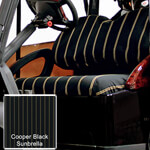 1982-99 Club Car DS - Red Dot Cooper Black Seat Cover