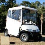 2000-Up Club Car DS 2-Passenger - RedDot Tampa G Beige 3-Sided Over-the-Top Enclosure