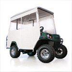 EZGO L4-S4 - Red Dot 3-Sided Track-Style Soft Enclosure with Factory Top