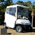 Club Car Carryall 500 Straight Back w/  Hooks - RedDot Gray 3-Sided Over-the-Top Enclosure