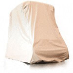 Red Dot 2-Passenger Lifted Cart Storage Cover - Ivory