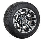 Set of (4) 10 inch GTW Specter Wheels on Lo-Pro Street Tires