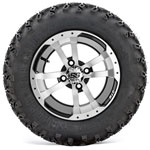 Set of 4 GTW Storm Trooper Wheels with Sahara Classic A-T Tires - 12 Inch