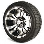 Set of 4 GTW Vampire Wheels with Duro Lo-Pro Street Tires - 12 Inch