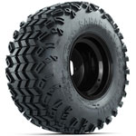Steel Black 10 in Wheels with 22x11-10 Sahara Classic All-Terrain Tires - Set of 4