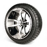 Set of 4 - GTW Storm Trooper Wheels with Lo-Pro Street Tires - 12 Inch