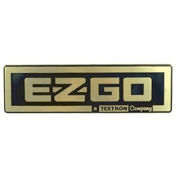 BuggiesUnlimited.com; 1988-Up EZGO Medalist -TXT - Gold and Black Nameplate