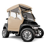 1982-99 Club Car DS - Red Dot 3-Sided Beige Straight Back Over-The-Top Soft Enclosure