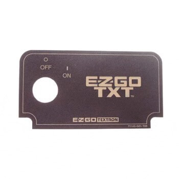 BuggiesUnlimited.com; 1994-13 EZGO TXT - Key Switch Decal Replacement