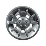 Demon Silver Metallic Wheel Cover - 10 Inch