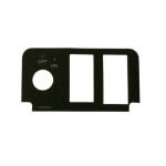 1994-Up EZGO Medalist-TXT - Console Plate Label with Cut Outs