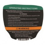 2012-Up Club Car Precedent Gas - Operating Instructions Decal
