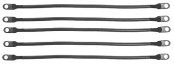 BuggiesUnlimited.com; 1995-Up Club Car DS - 48v 4-Gauge Battery Cable Set