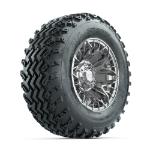 GTW Stellar Chrome 12 in Wheels with 23x10.00-12 Rogue All Terrain Tires – Set of 4