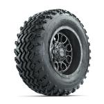 GTW Volt Gunmetal 12 in Wheels with 23x10.00-12 Rogue All Terrain Tires – Set of 4