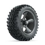 GTW Godfather Matte Grey 14 in Wheels with 23x10.00-14 Rogue All Terrain Tires – Set of 4