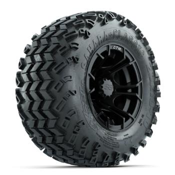BuggiesUnlimited.com; GTW Spyder Matte Black 10 in Wheels with 20x10-10 Sahara Classic All Terrain Tires – Set of 4