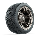 GTW&reg; Vandal Satin Bronze Machined 12 in Wheels with 215-35-12 Mamba Street Tires - Set of 4