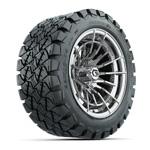 GTW&reg; Boost Chrome 14 in Wheels with 22x10-14 Timberwolf All-Terrain Tires - Set of 4