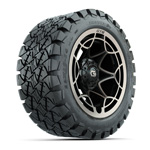 GTW&reg; Nexus Gloss Black Bronze 14 in Wheels with 22x10-14 Timberwolf All-Terrain Tires - Set of 4