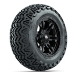 GTW&reg; Shogun Gloss Black 14 in Wheels with 23x10-14 Predator All-Terrain Tires - Set of 4