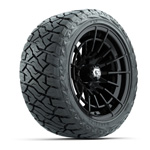 GTW Boost Gloss Black 14 in Wheels with 23x10.00-R14 Maverick All-Terrain Tires – Set of 4