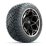 GTW Nexus Gloss Black/ Satin Bronze 14 in Wheels with 23x10.00-R14 Maverick A/ T Tires – Set of 4