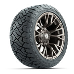 GTW Vandal Satin Bronze/ Machined 14 in Wheels with 23x10.00-14 Maverick All-Terrain Tires – Set of 4