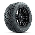 GTW&reg; Shogun Gloss Black 15 in Wheels with 23x10.00-R15 Maverick All-Terrain Tires – Set of 4