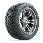 GTW&reg; Shogun Chrome 15 in Wheels with 23x10.00-R15 Maverick All-Terrain Tires – Set of 4