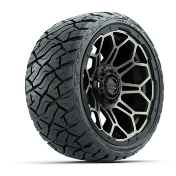 BuggiesUnlimited.com; GTW Bravo Bronze 14 in Wheels with 205/ 35-R14 Maverick Low-Profile All-Terrain Tires – Set of 4
