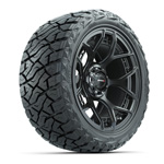 GTW Flow Form Evolution Matte Black 15 in Wheels with 23x10.00-R15 Maverick A/ T Tires – Set of 4