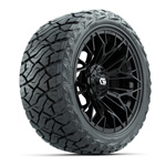GTW&reg; Stellar Matte Black 15 in Wheels with 23x10.00-R15 Maverick All-Terrain Tires – Set of 4