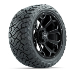 GTW&reg; Raven Matte Black 15 in Wheels with 23x10.00-R15 Maverick All-Terrain Tires – Set of 4