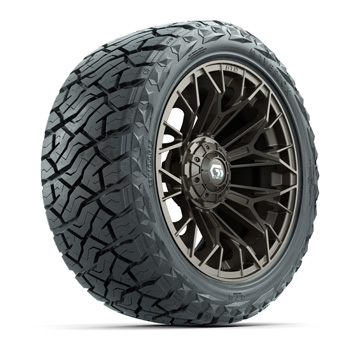 BuggiesUnlimited.com; GTW® Stellar Matte Bronze 15 in Wheels with 23x10.00-R15 Maverick All-Terrain Tires – Set of 4