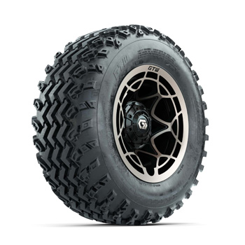 BuggiesUnlimited.com; GTW Nexus Black/ Bronze 12 in Wheels with 23X10.00-12 Rogue All-Terrain Tires - Set of 4