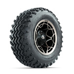 GTW Nexus Black/ Bronze 12 in Wheels with 23X10.00-12 Rogue All-Terrain Tires - Set of 4