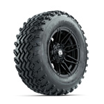 GTW Stealth Gloss Black 12 in Wheels with 23X10.00-12 Rogue All-Terrain Tires - Set of 4