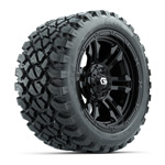 GTW&reg; Shogun Gloss Black 14 in Wheels with 23X10-R14 Nomad A/ T Tires - Set of 4