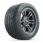 GTW&reg; Shogun Gunmetal 14 in Wheels with 255/ 45-R14 Fusion GTR Street Tires - Set of 4