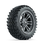GTW Shogun Gunmetal 14 in Wheels with 23X10.00-14 Rogue All-Terrain Tires - Set of 4