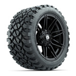 GTW&reg; Stealth Gloss Black 14 in Wheels with 23X10-R14 Nomad All-Terrain Tires – Set of 4