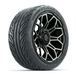 GTW Bravo Matte Bronze 15 in Wheels with 215/ 40-R15 Fusion GTR Steel Belt Street Tires - Set of 4