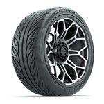 GTW Bravo Matte Gray 15 in Wheels with 215/ 40-R15 Fusion GTR Steel Belt Street Tires - Set of 4