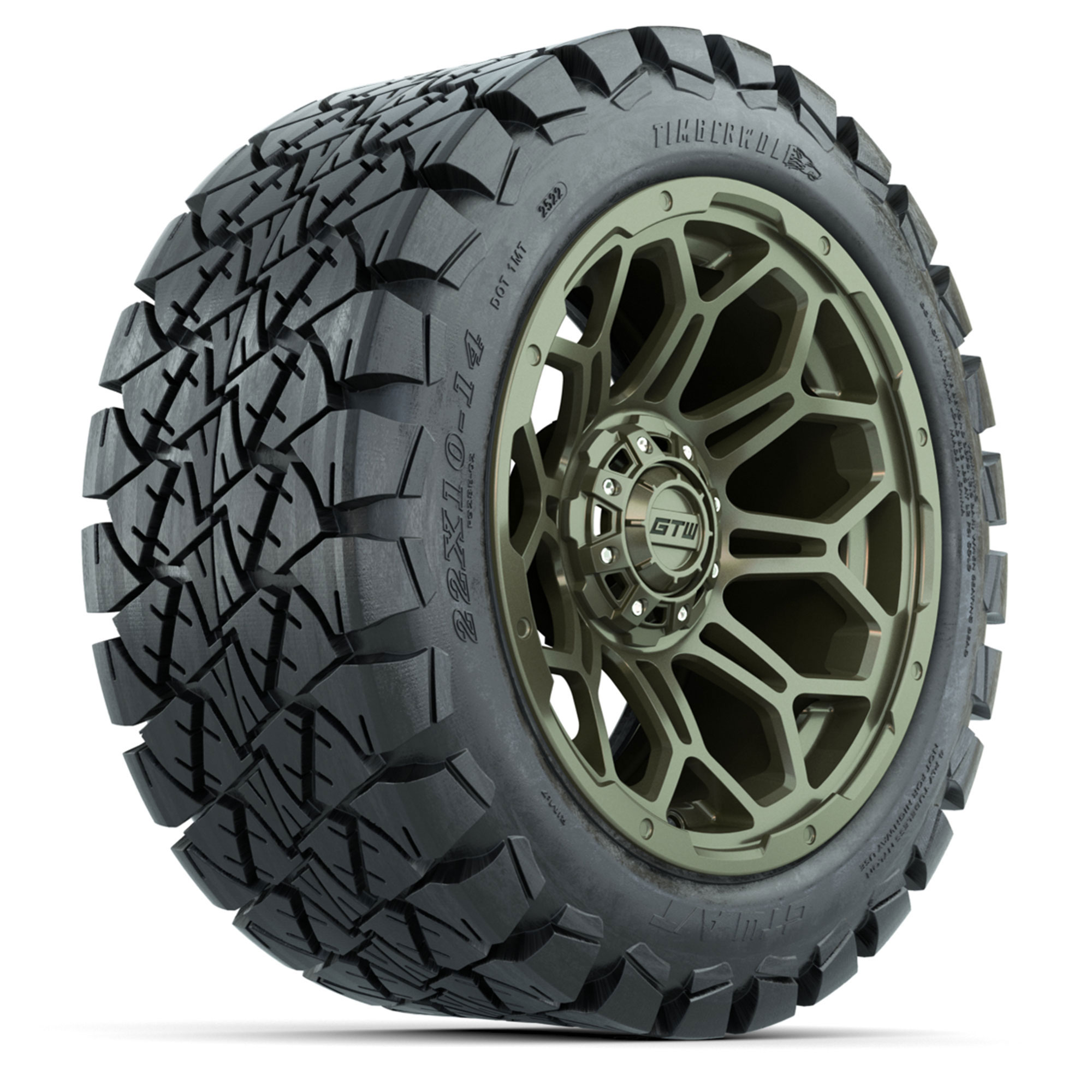 GTW Bravo Matte Recon Green 14 in Wheels with 22 in Timberwolf Mud