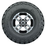 GTW Storm Trooper Black and Machined Wheels with 22in Timberwolf Mud Tires - 10 Inch