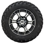 GTW Spyder Black and Machined Wheels with 22in Sahara Classic A-T - 12 Inch