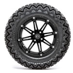 GTW Element Matte Black Wheels with 23in Predator A-T Tires - 14 Inch