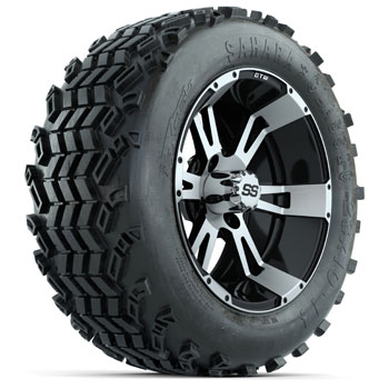BuggiesUnlimited.com; GTW Yellow Jacket 14 in Wheels with 23x10-14 Sahara Classic All-Terrain Tires - Set of 4