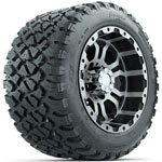 GTW Omega 12 in Wheels with 20x10-R12 Nomad All-Terrain Tires - Set of 4